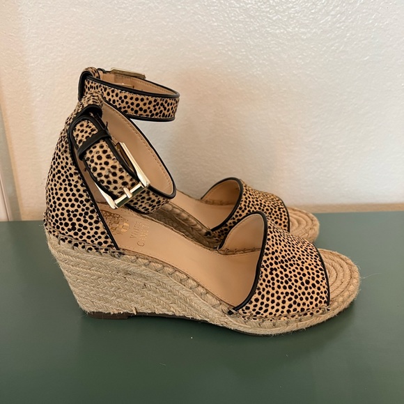 Vince Camuto Leopard Wedges - Picture 3 of 6